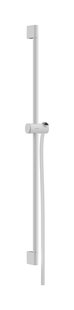 Hansgrohe Unica glijstang Pulsify S 90 cm met push-schuifstuk en doucheslang, mat wit