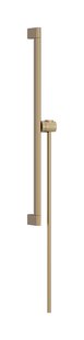 Hansgrohe Unica glijstang S Puro 65 cm met easy slide schuifstuk en Isiflex doucheslang 160 cm, Brushed Bronze