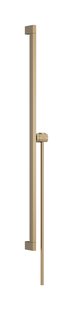 Hansgrohe Unica glijstang E Puro 90 cm met easy slide schuifstuk en Isiflex doucheslang 160 cm, Brushed Bronze