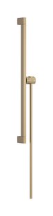 Hansgrohe Unica glijstang E Puro 65 cm met easy slide schuifstuk en Isiflex doucheslang 160 cm, Brushed Bronze