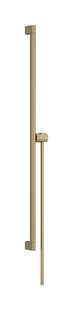 Hansgrohe Unica glijstang S Puro 90 cm met easy slide schuifstuk en Isiflex doucheslang 160 cm, Brushed Bronze