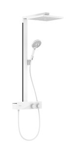 Hansgrohe Raindance E Showerpipe 300 1jet met ShowerTablet 350, mat wit