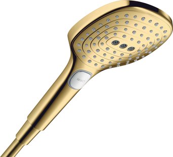 Hansgrohe Raindance Select E handdouche 120 3jet PowderRain EcoSmart+, Polished Gold-Optic