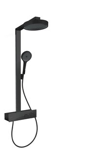 Hansgrohe Rainfinity showerpipe 250 1jet EcoSmart met ShowerTablet 350, mat zwart