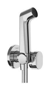Hansgrohe bidethanddouche 1jet S EcoSmart voor koud water met porter en doucheslang 125 cm, chroom