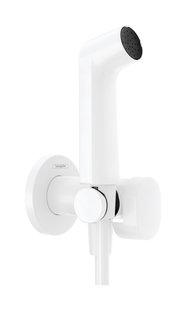 Hansgrohe bidethanddouche 1jet EcoSmart voor warm water met douchehouder en doucheslang 125 cm, mat wit