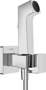 Hansgrohe bidethanddouche 1jet E EcoSmart voor warm water met douchehouder en doucheslang 125 cm, chroom