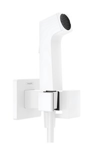 Hansgrohe bidethanddouche 1jet E EcoSmart voor warm water met douchehouder en doucheslang 125 cm, mat wit