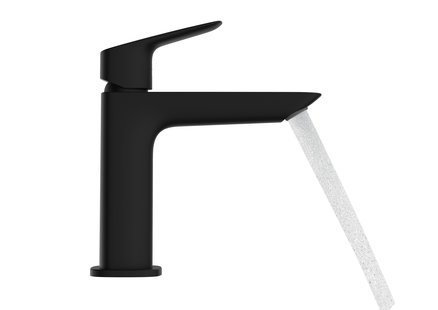 Hansgrohe Logis Fine ééngreeps wastafelmengkraan 100 zonder afvoer, mat zwart