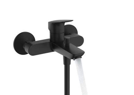 Hansgrohe Logis ééngreeps badmengkraan opbouw, mat zwart