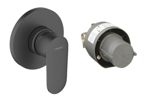 Hansgrohe Vernis Blend douchemengkraan complete set inbouw, mat zwart