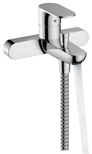 Hansgrohe Rebris S ééngreeps badmengkraan opbouw met hartafstand 15.3 cm, chroom
