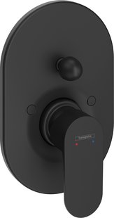 Hansgrohe Rebris S ééngreeps badmengkraan inbouw, mat zwart