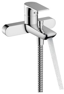 Hansgrohe Rebris E ééngreeps badmengkraan opbouw met hartafstand 15.3 cm, chroom