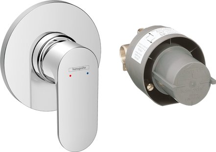 Hansgrohe Rebris S ééngreeps douchemengkraan set inbouw, chroom