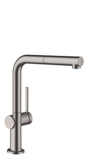 Hansgrohe Talis M54 ééngreeps keukenmengkraan 270 met uittrekbare uitloop en sBox, Brushed Black Chrome
