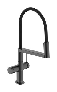 Hansgrohe Talis Select M54 PowderSpray ééngreeps keukenkraan Semi-Pro 3jet, Brushed Black Chrome
