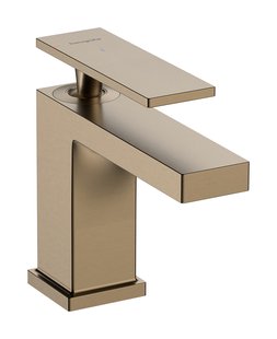 Hansgrohe Tecturis E 80 CoolStart ééngreeps wastafelmengkraan met PopUp trekwaste, Brushed Bronze
