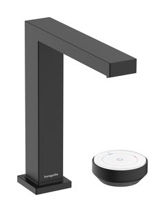Hansgrohe Tecturis E 2-gats wastafelkraan 150 CoolStart met waste, mat zwart