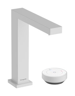 Hansgrohe Tecturis E 2-gats wastafelkraan 150 CoolStart met waste, mat wit