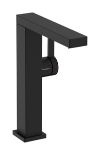Hansgrohe Tecturis E ééngreeps wastafelkraan 210 Fine CoolStart met draaibare uitloop en PushOpen afvoerplug, mat zwart