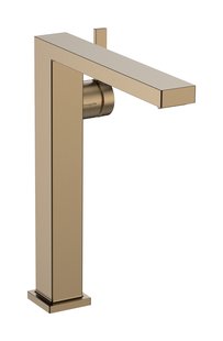 Hansgrohe Tecturis E ééngreeps wastafelkraan 240 Fine CoolStart voor waskommen met afvoerplug, Brushed Bronze