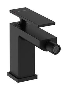 Hansgrohe Tecturis E ééngreeps bidetkraan met PopUp trekwaste, mat zwart