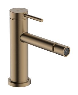 Hansgrohe Tecturis S ééngreeps bidetkraan met PopUp trekwaste, Brushed Bronze