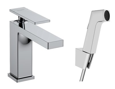 Hansgrohe Tecturis E ééngreeps wastafelkraan 110 met bidet handdouche en doucheslang 160 cm, chroom