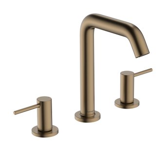 Hansgrohe Tecturis S 3-gats wastafelkraan 150 met afvoerplug, Brushed Bronze