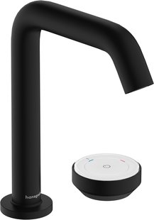 Hansgrohe Tecturis S 2-gats wastafelkraan 150 CoolStart met waste, mat zwart