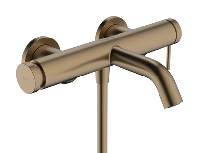 Hansgrohe Tecturis S ééngreeps badmengkraan opbouw, Brushed Bronze