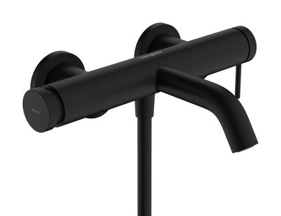 Hansgrohe Tecturis S ééngreeps badmengkraan opbouw, mat zwart