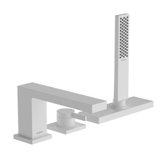 Hansgrohe Tecturis E 3-gats ééngreeps badrandmengkraan met sBox, mat wit