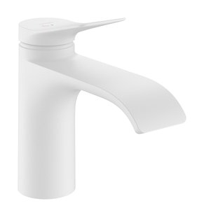 Hansgrohe Vivenis ééngreeps wastafelkraan 80 CoolStart zonder waste, mat wit
