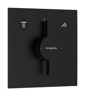 Hansgrohe DuoTurn E kraan inbouw voor 2 functies, mat zwart