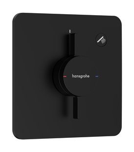 Hansgrohe DuoTurn Q kraan inbouw voor 1 functie, mat zwart