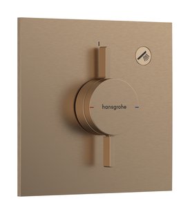 Hansgrohe DuoTurn E kraan inbouw voor 1 functie, Brushed Bronze