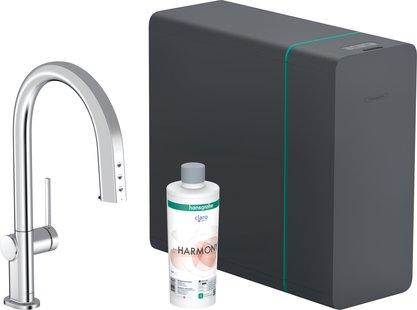 Hansgrohe Aqittura M91 Soda systeem 210, uittrekbare uitloop, 1jet, sBox, chroom