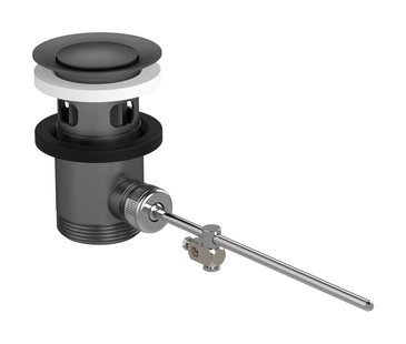 Hansgrohe afvoergarnituur pop-up voor wastafel- en bidetmengkranen, Brushed Black Chrome