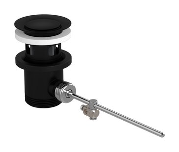 Hansgrohe afvoergarnituur pop-up voor wastafel- en bidetmengkranen, mat zwart