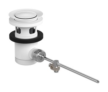 Hansgrohe afvoergarnituur pop-up voor wastafel- en bidetmengkranen, mat wit