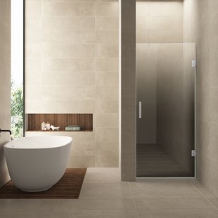 Nisdeur Rechts Wiesbaden Less 70x200 cm 8 mm Nano Spiegelrook- Naar Helder Glas Geborsteld Staal