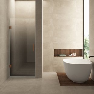 Nisdeur Links Wiesbaden Less 90x200 cm 8 mm Nano Spiegelrook- Naar Helder Glas Geborsteld Brons Koper