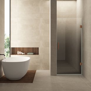 Nisdeur Rechts Wiesbaden Less 90x200 cm 8 mm Nano Spiegelrook- Naar Helder Glas Geborsteld Brons Koper