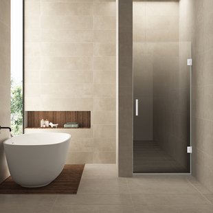 Nisdeur Rechts Wiesbaden Less 80x200 cm 8 mm Nano Spiegelrook- Naar Helder Glas Mat Wit