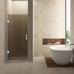 Nisdeur Wiesbaden Less 90x200 cm 8 mm Nano Vintage Brons Glas Mat Wit