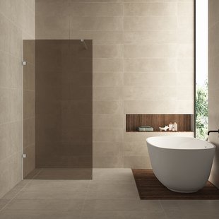 Inloopdouche Wiesbaden Less 80x200 cm 8 mm Nano Vintage Brons Glas Chroom