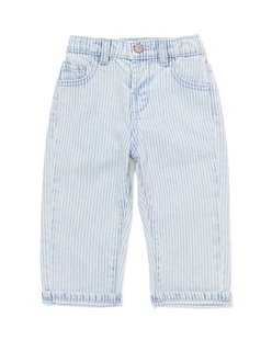 HEMA Babyjeans strepen blauw (blauw)