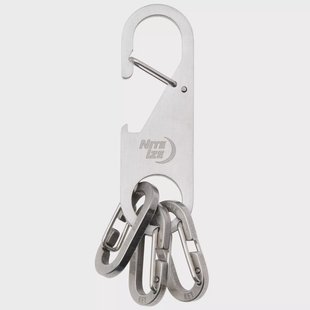 Nite Ize Z-Rack Keychain Bottle Opener N05401 sleutelhouder met flesopener en 3 karabijnhaken